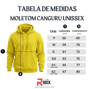 Moletom Unissex Brasão Clube Rock Brasil