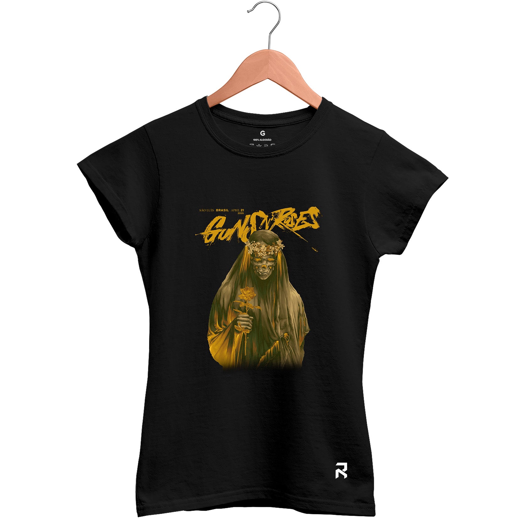 Camiseta Baby Look Feminina Guns São Luís