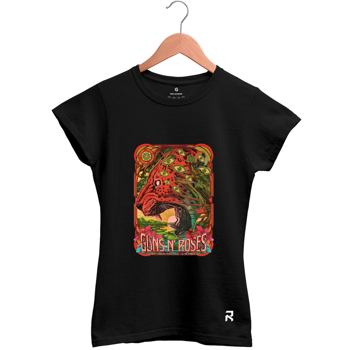 Camiseta Baby Look Feminina Guns Cuiabá