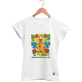 Camiseta Baby Look Feminina Guns Curitiba