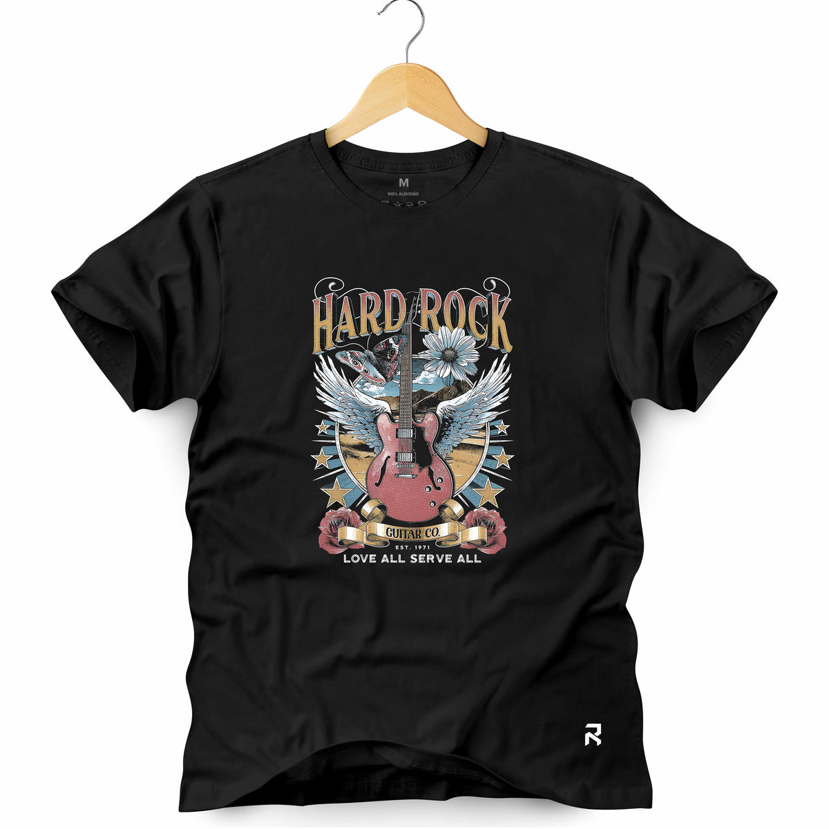 Camiseta Masculina Hard Guitar