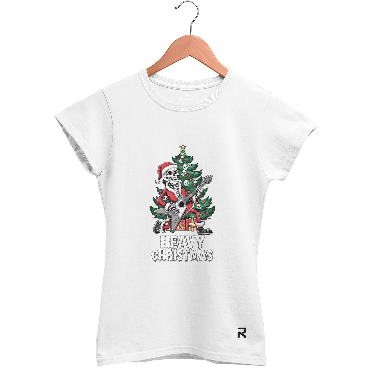 Camiseta Baby Look Feminina Heavy Christmas