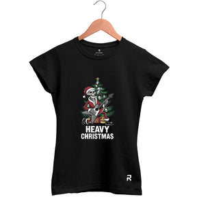 Camiseta Baby Look Feminina Heavy Christmas