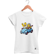 Camiseta Baby Look Feminina Homer Rockeiro