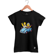 Camiseta Baby Look Feminina Homer Rockeiro