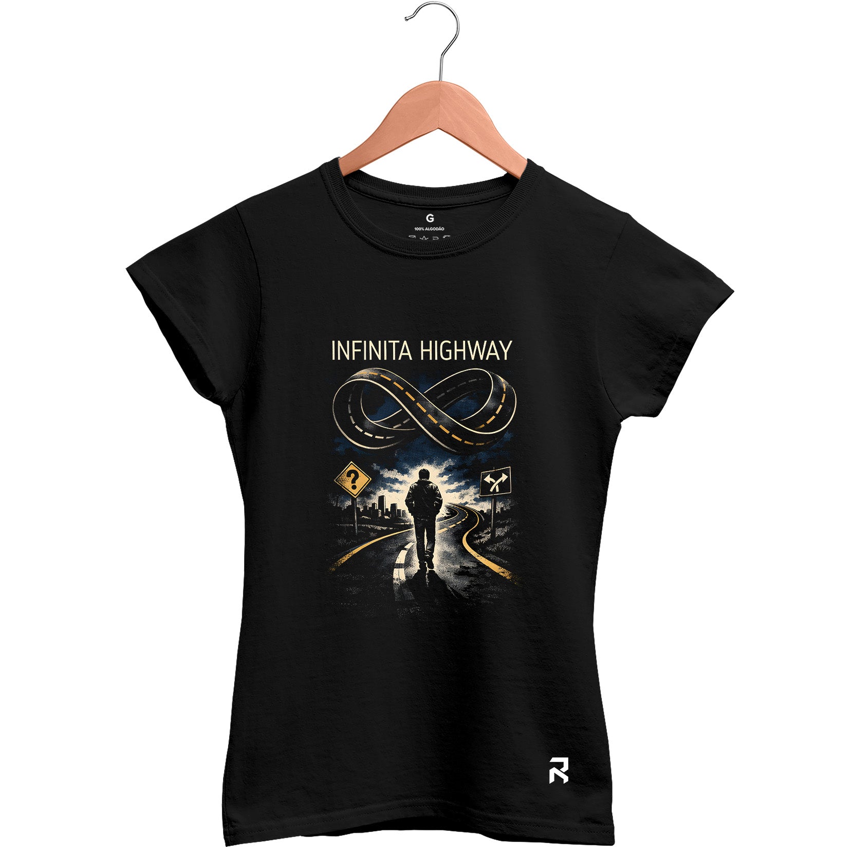 Camiseta Baby Look Feminina Infinita Highway