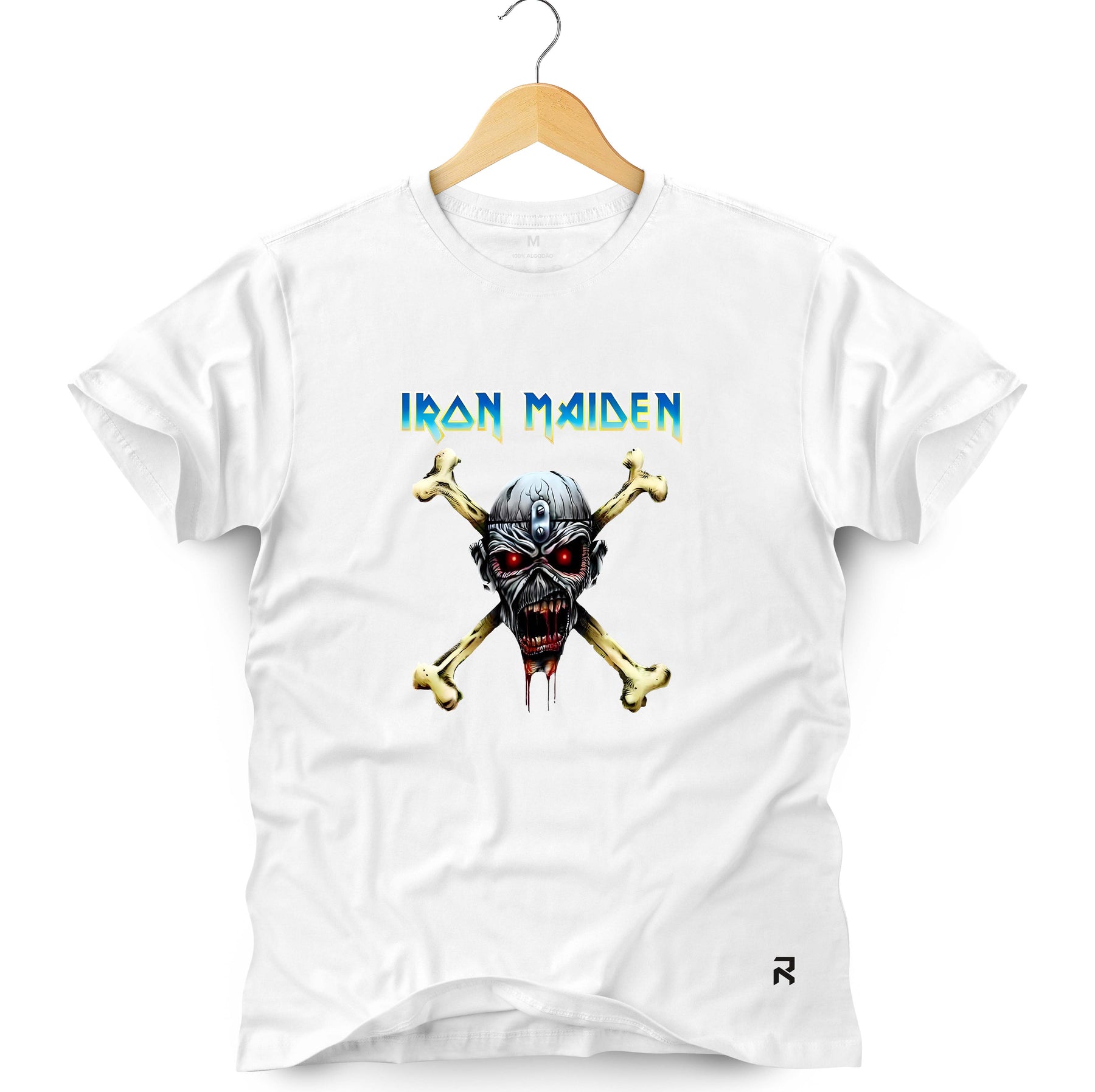 Camiseta Masculina Iron Maiden Caveira