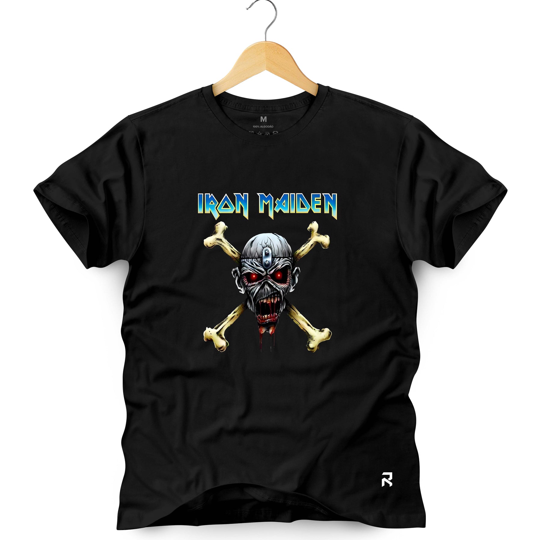 Camiseta Masculina Iron Maiden Caveira