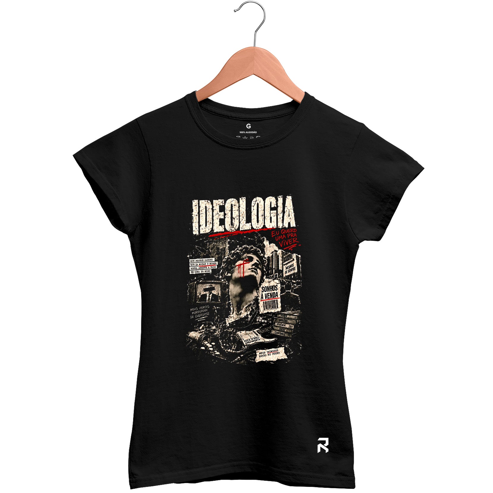 Camiseta Baby Look Feminina Ideologia