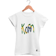 Camiseta Baby Look Feminina Korn Brasil