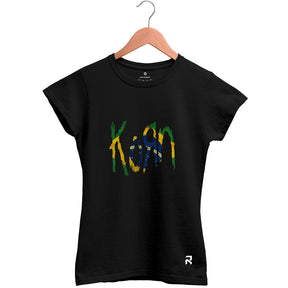 Camiseta Baby Look Feminina Korn Brasil
