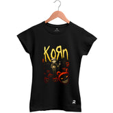 Camiseta Baby Look Feminina Korn Ghosts