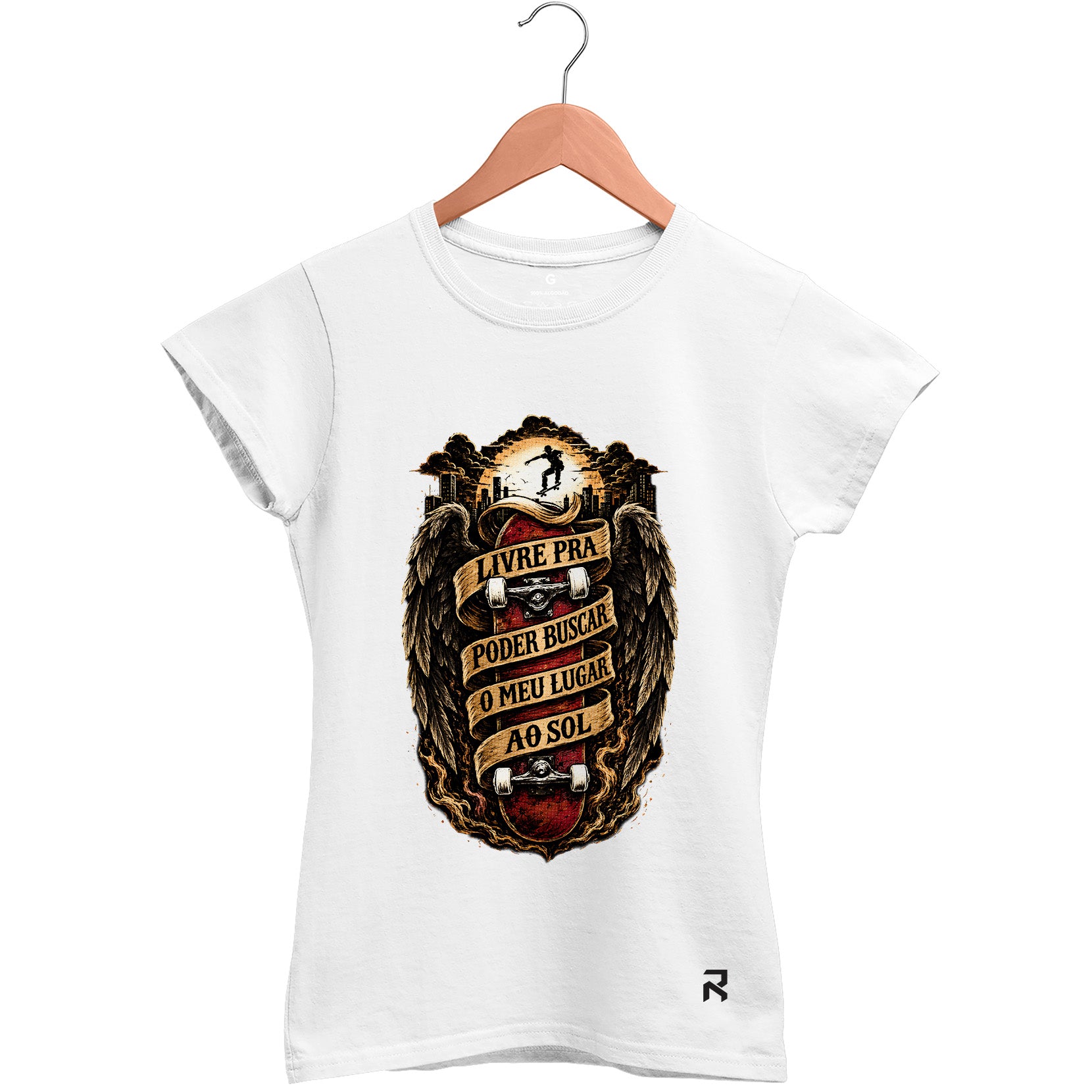 Camiseta Baby Look Feminina Lugar ao Sol