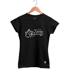 Camiseta Baby Look Feminina Lettering Eddie Vedder