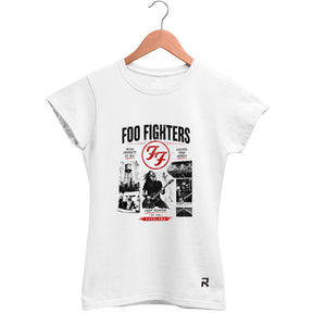 Camiseta Baby Look Feminina Louder Foo Fighters