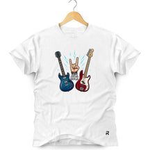 Camiseta Masculina Let's Rock Guitars