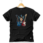 Camiseta Masculina Let's Rock Guitars