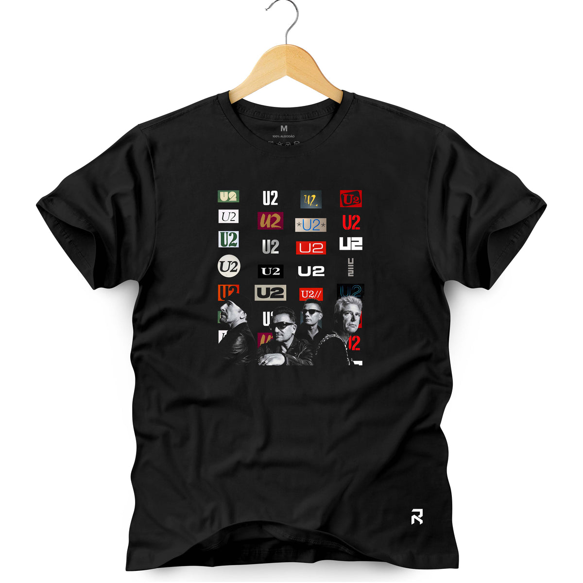 Camiseta Masculina Logos U2