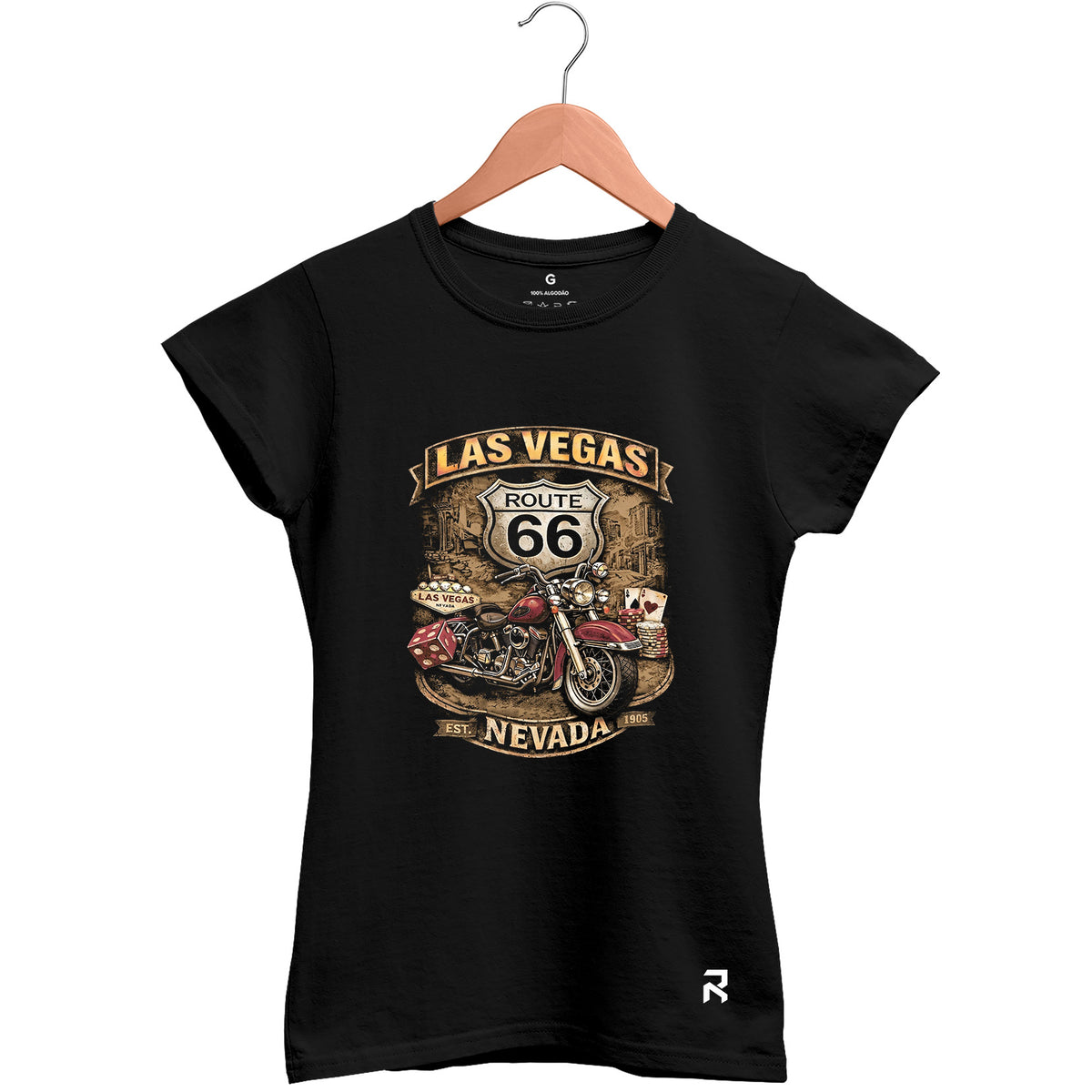 Camiseta Baby Look Feminina Las Vegas