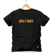 Camiseta Masculina Lettering Guns
