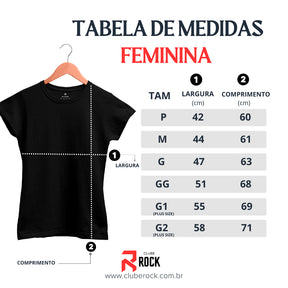 Camiseta Baby Look Feminina Metal Machines