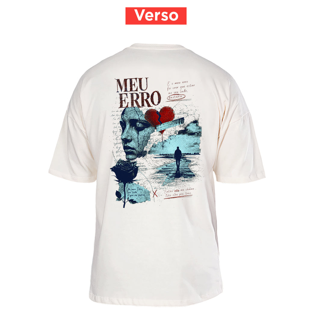 Camiseta Oversized Meu Erro