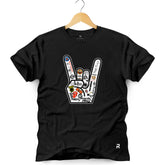 Camiseta Masculina Mão Rock Bandas