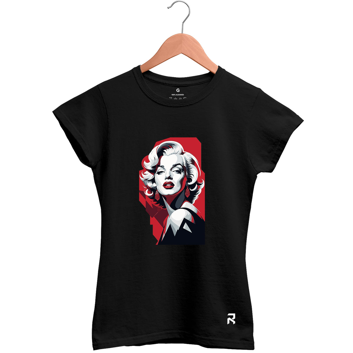 Camiseta Baby Look Feminina Red Marilyn