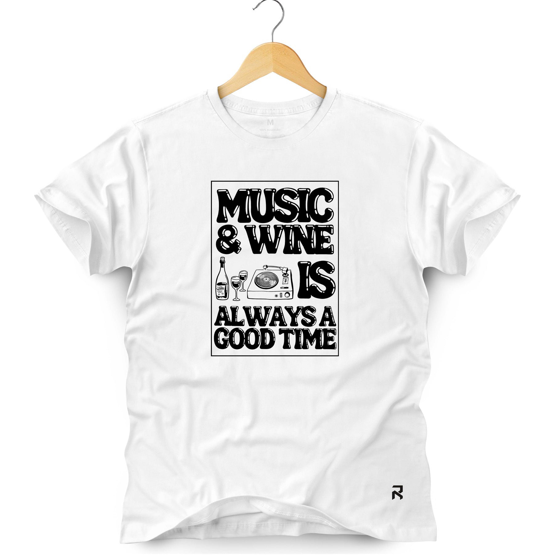 Camiseta Masculina Music & Wine