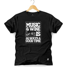 Camiseta Masculina Music & Wine