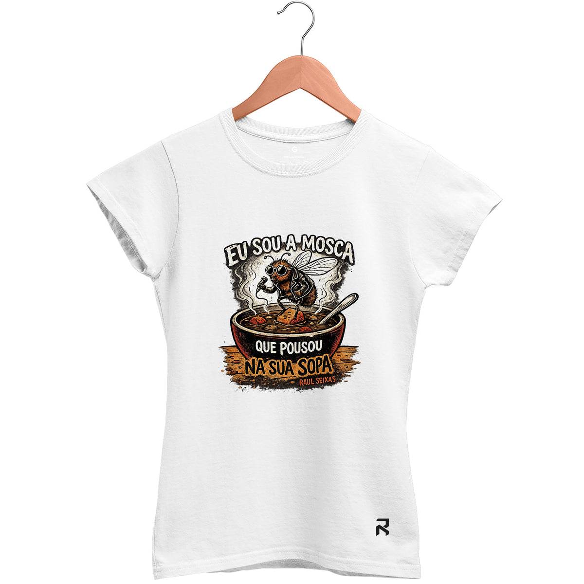 Camiseta Baby Look Feminina Mosca Raul
