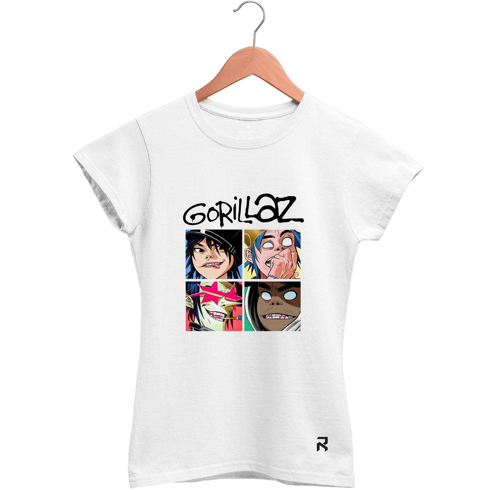 Camiseta Baby Look Feminina Now Gorillaz