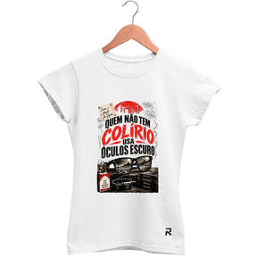 Camiseta Baby Look Feminina Óculos Escuros
