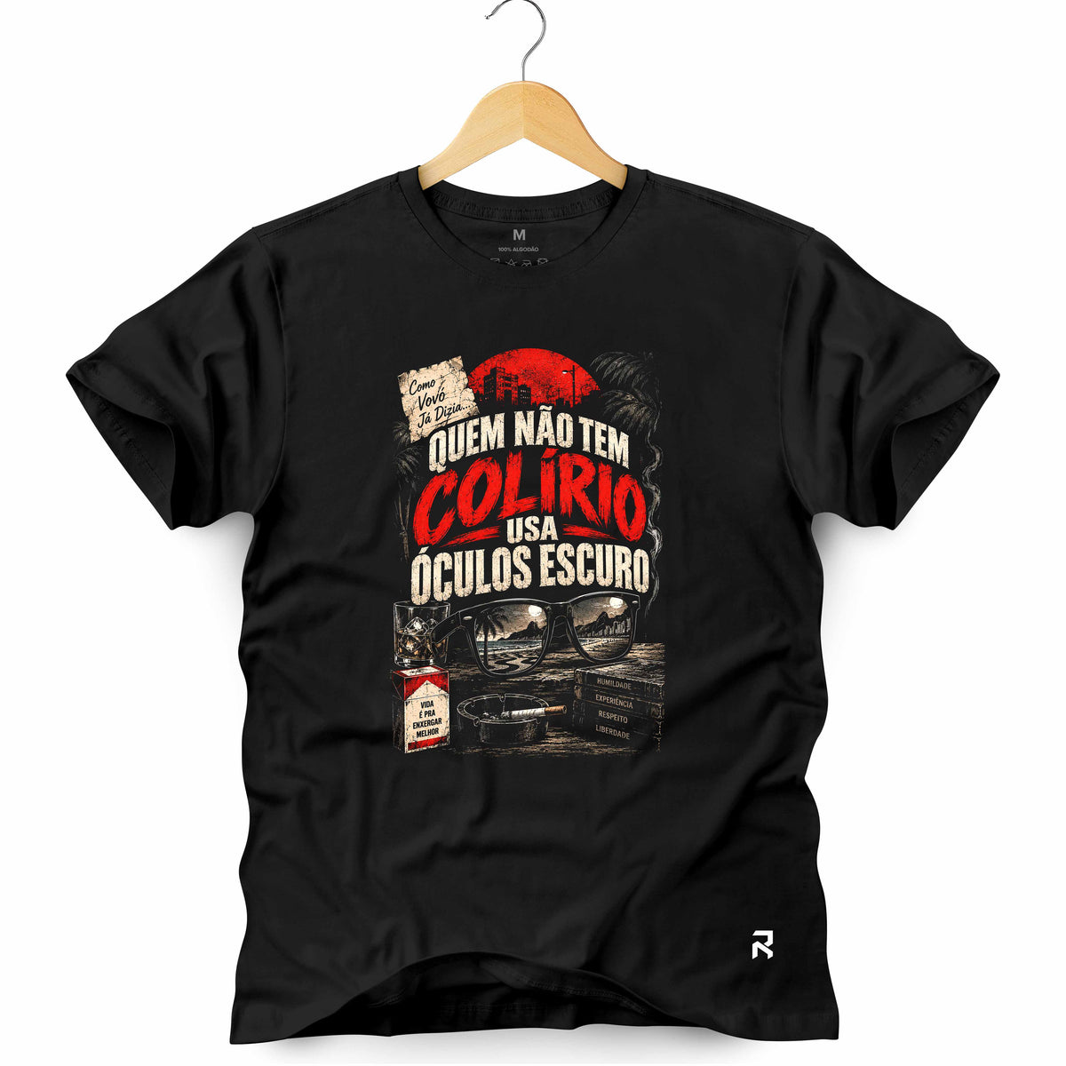 Camiseta Masculina Óculos Escuros