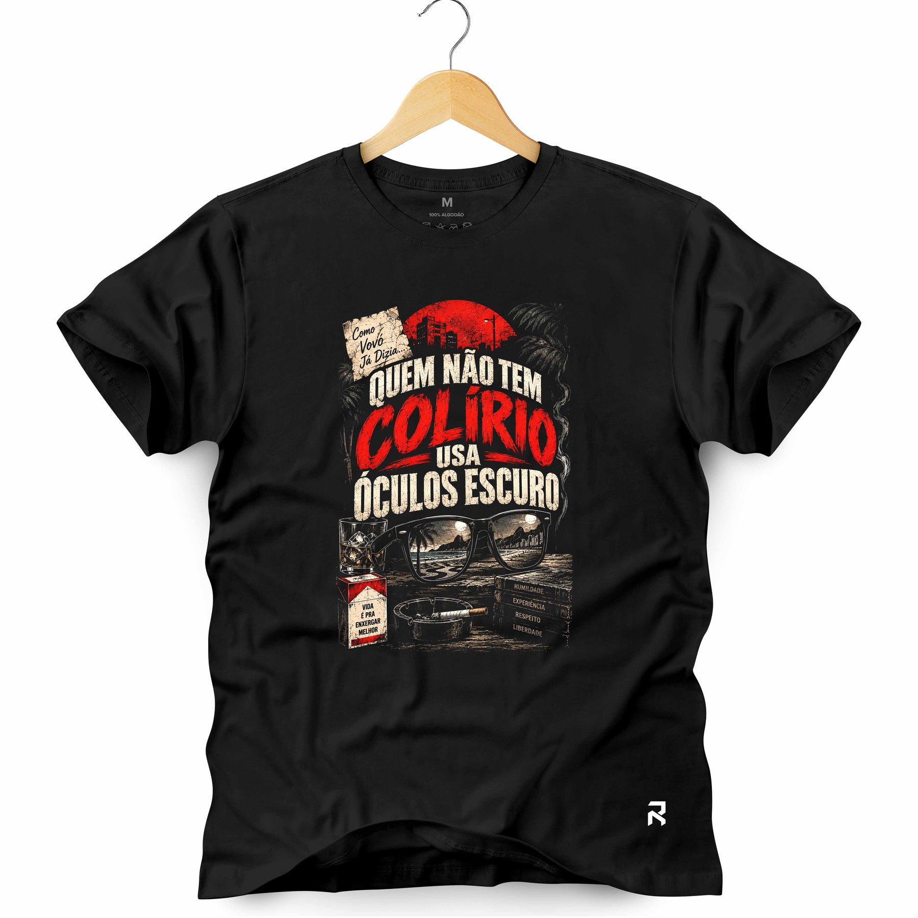 Camiseta Masculina Óculos Escuros
