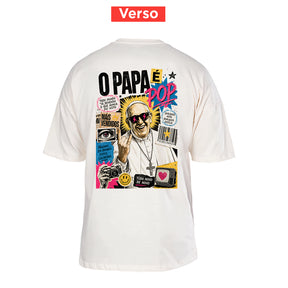 Camiseta Oversized O Papa é Pop