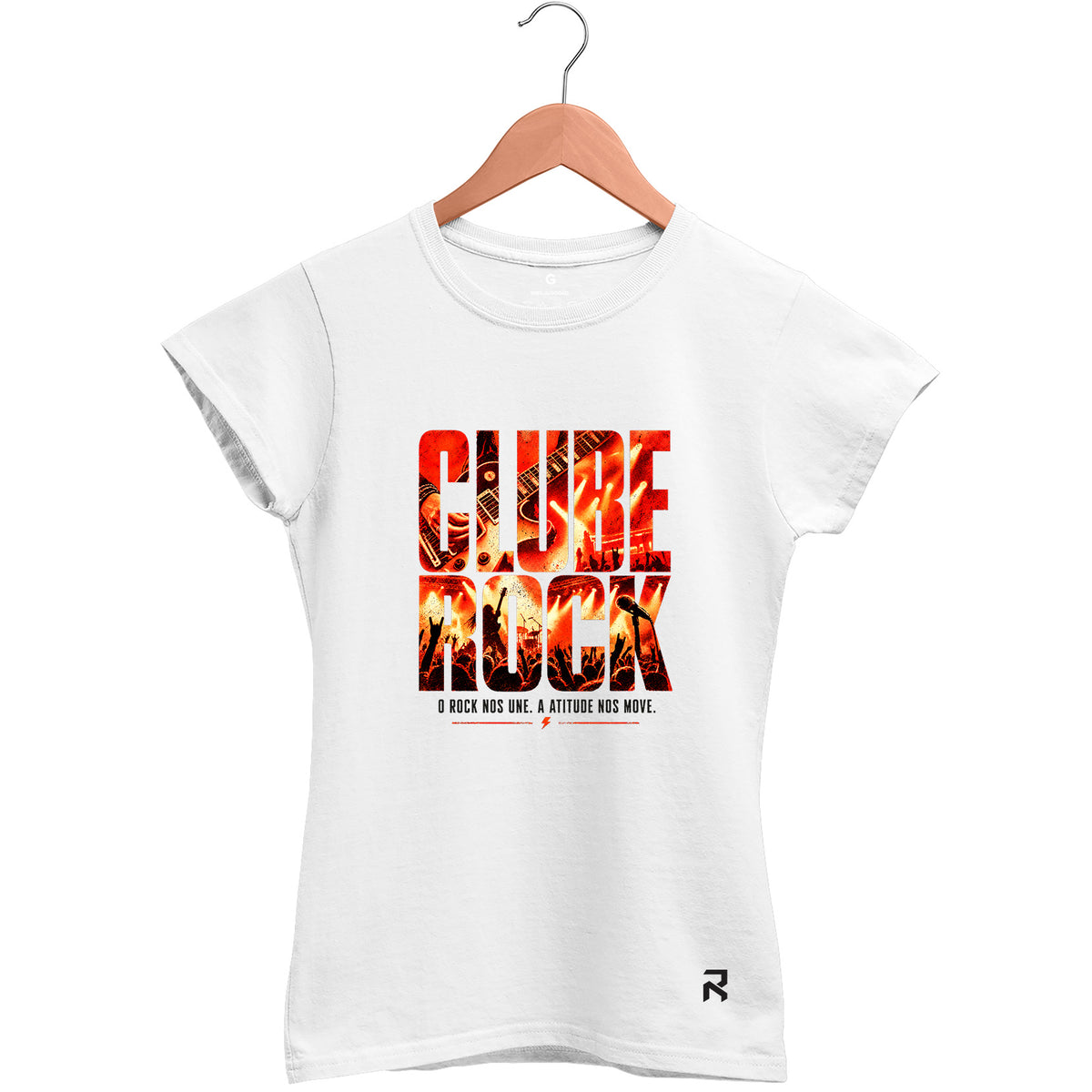 Camiseta Baby Look Feminina Palco Clube Rock