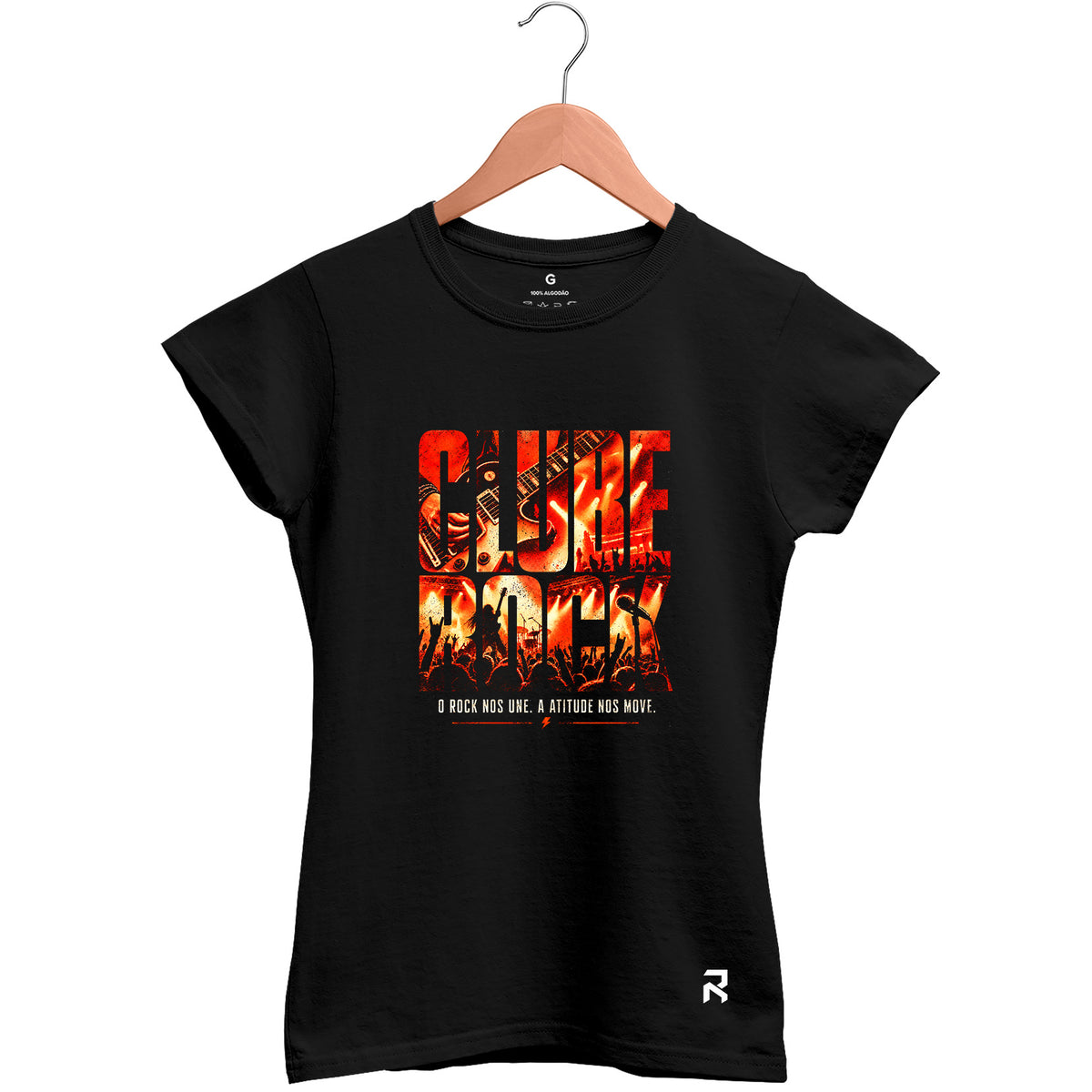 Camiseta Baby Look Feminina Palco Clube Rock