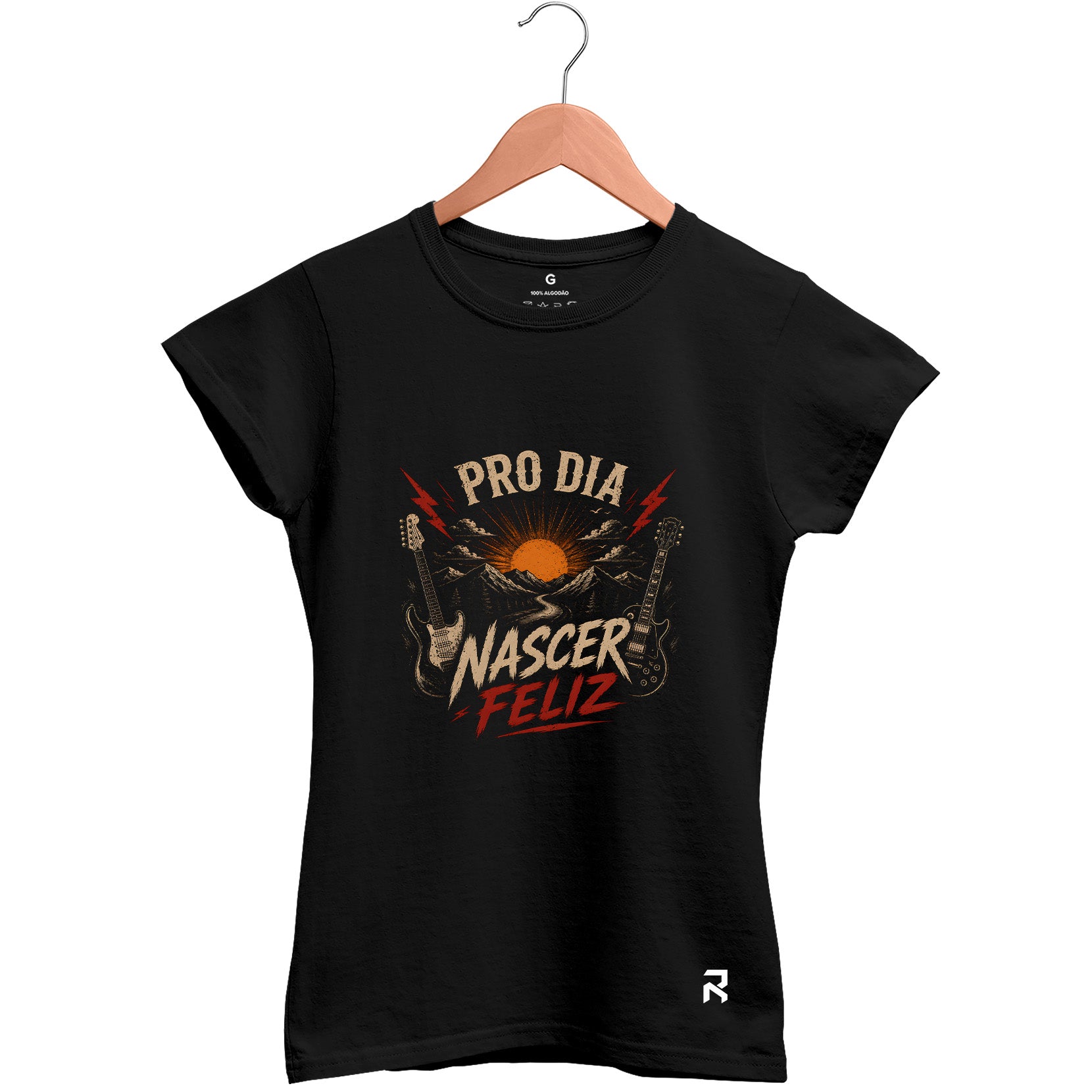 Camiseta Baby Look Feminina Nascer Feliz
