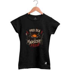 Camiseta Baby Look Feminina Nascer Feliz