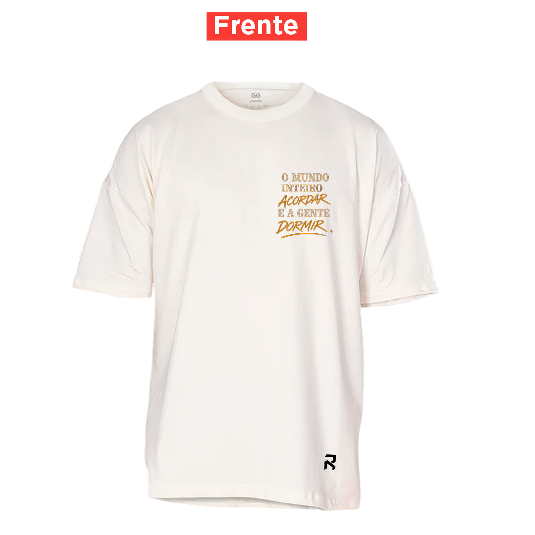 Camiseta Oversized Pro Dia Nascer Feliz