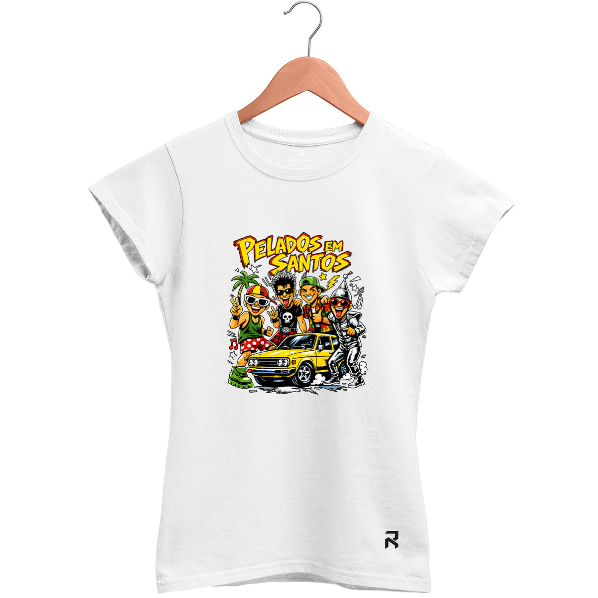 Camiseta Baby Look Feminina Pelados Em Santos