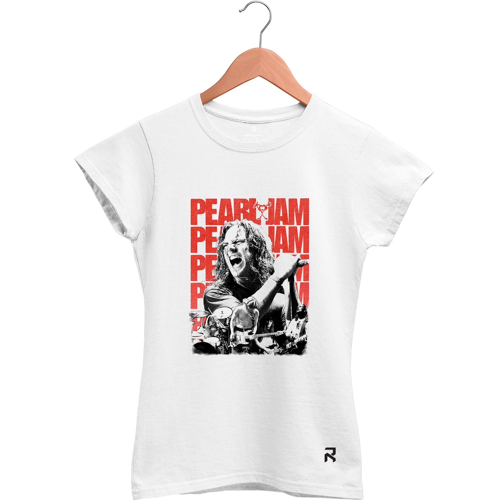 Camiseta Baby Look Feminina Pearl Jam Banda