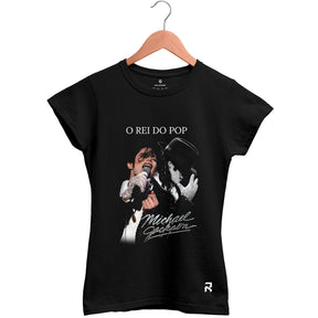 Camiseta Baby Look Feminina Pop Michael Jackson