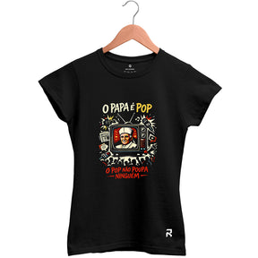 Camiseta Baby Look Feminina Papa é Pop