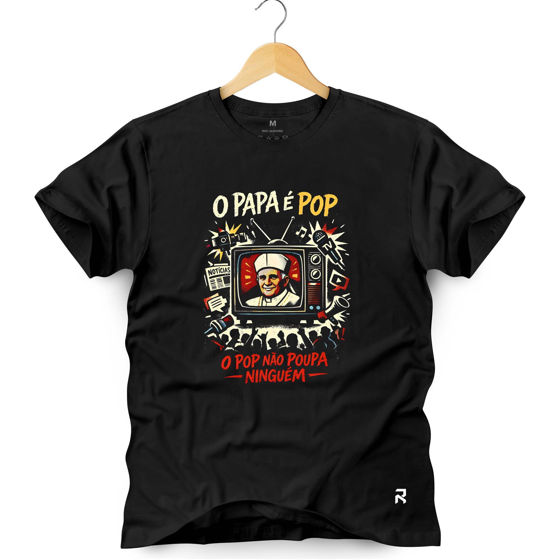 Camiseta Masculina Papa é Pop