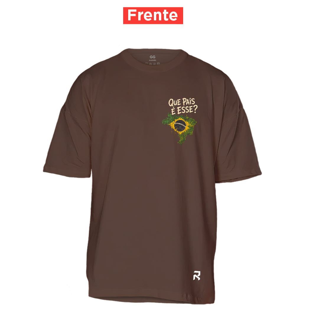 Camiseta Oversized Que País é Esse?
