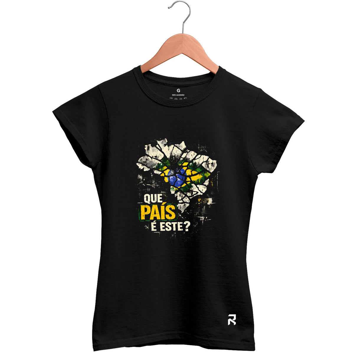 Camiseta Baby Look Feminina Que País é Esse?