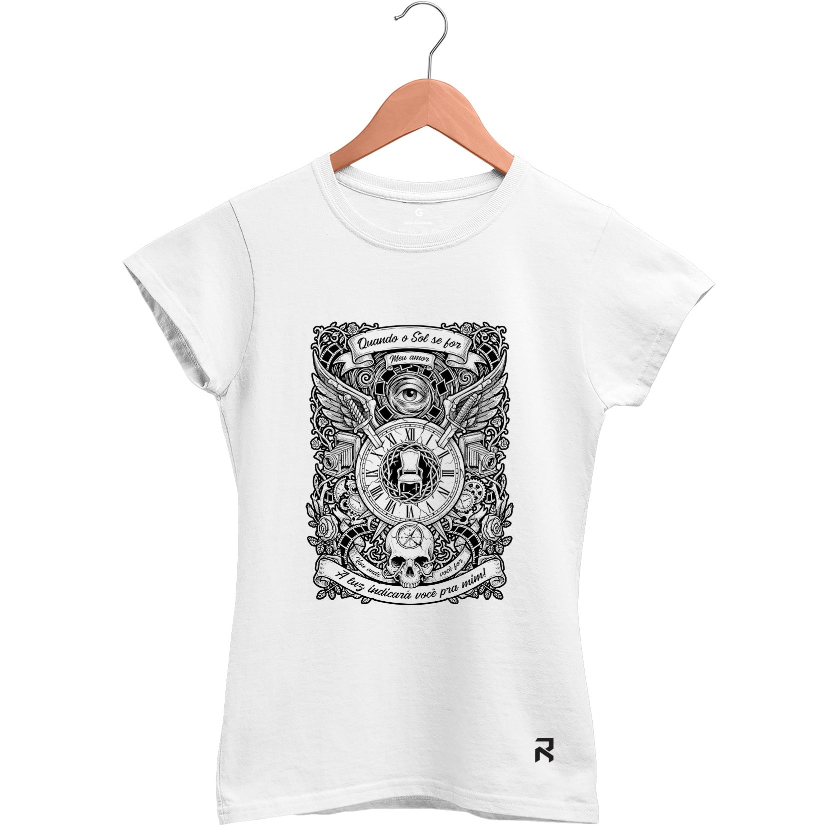 Camiseta Baby Look Feminina Quando o Sol Se For