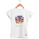 Camiseta Baby Look Feminina Queen Reino Unido